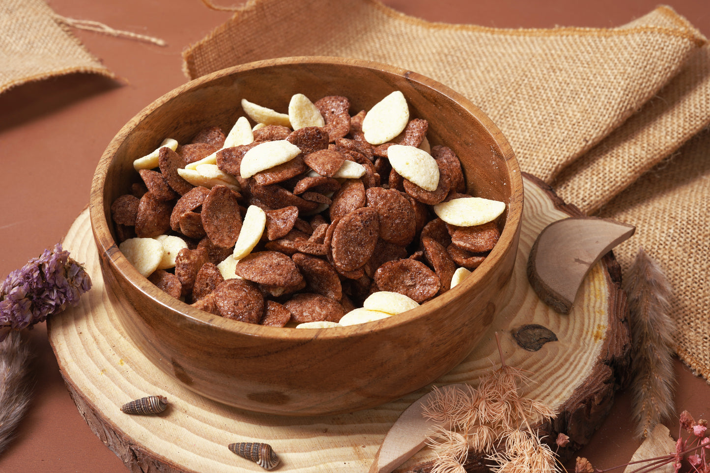 Elegant Wooden Bowl – Rustic & Eco-Friendly Tableware