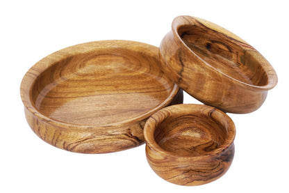 Premium Wooden Bowl Set – Elegant, Durable & Eco-Friendly Dining Essentials