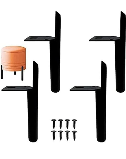 Legs Metal, Handle Shaped 15cm (6inch) Cabinet Legs, Coffee Table Leg Support Legs, Bedside Cabinet Legs, TV Cabinet, Sofa Legs